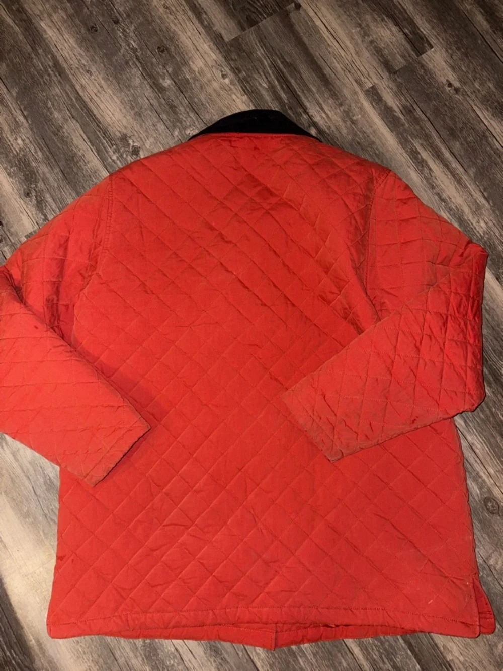 LL Bean barn jacket  Orange Quilted Thermore Women's Size XL - Picture 5 of 5